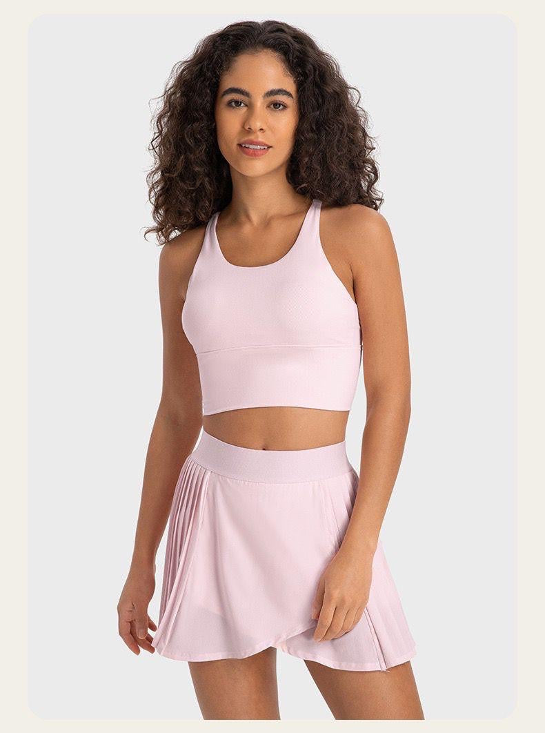 Pink sports bra & skort set!