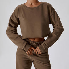 Crop Sweatshirt and Lounge pant set