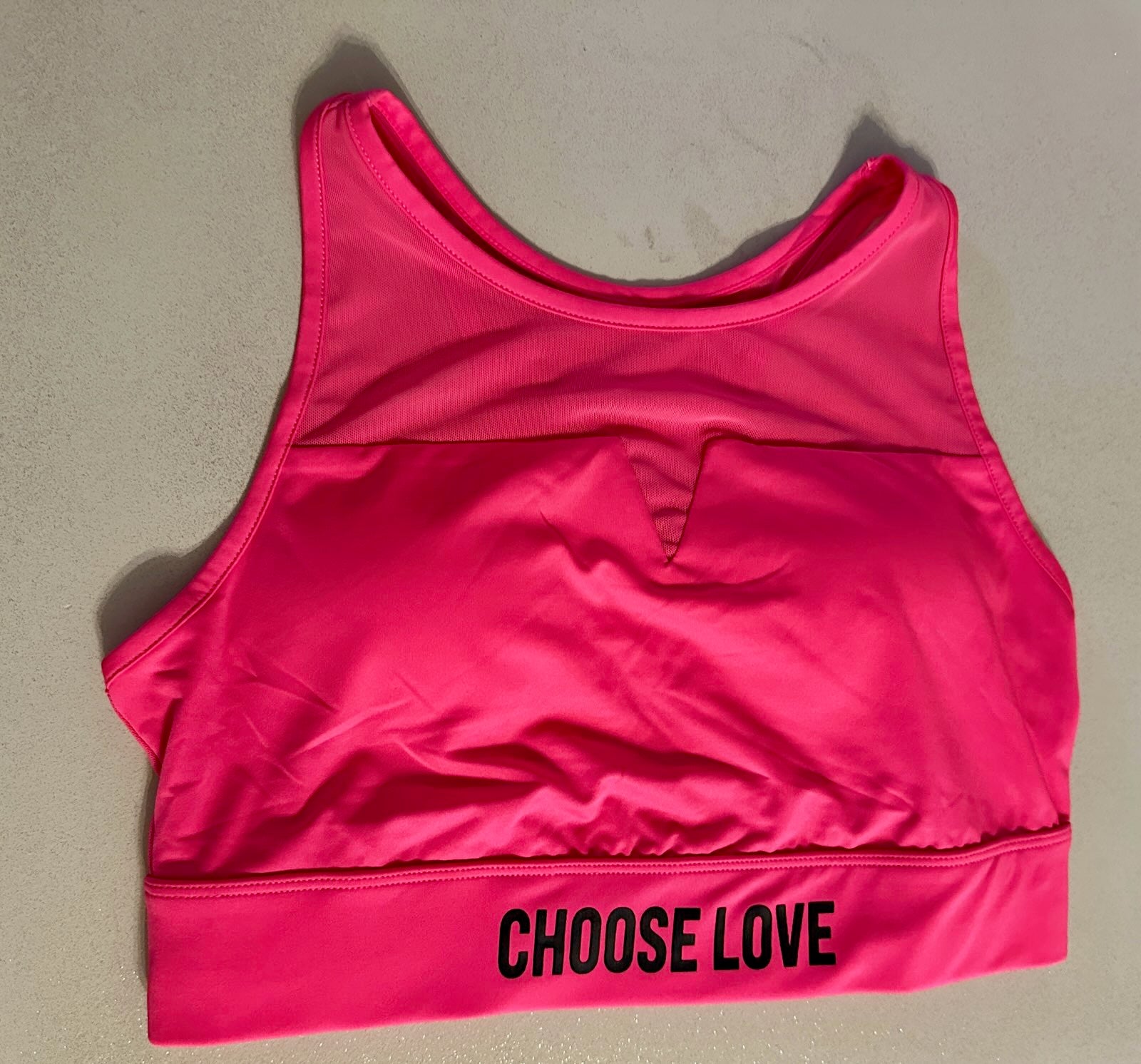 Choose Love- Pink Sports Bra Legging Set