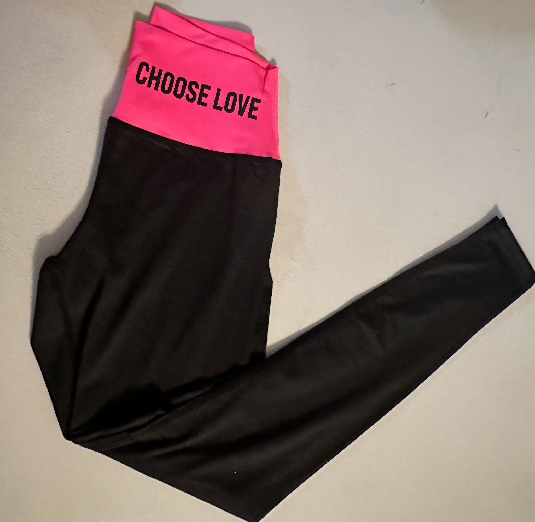 Choose Love- Pink Sports Bra Legging Set