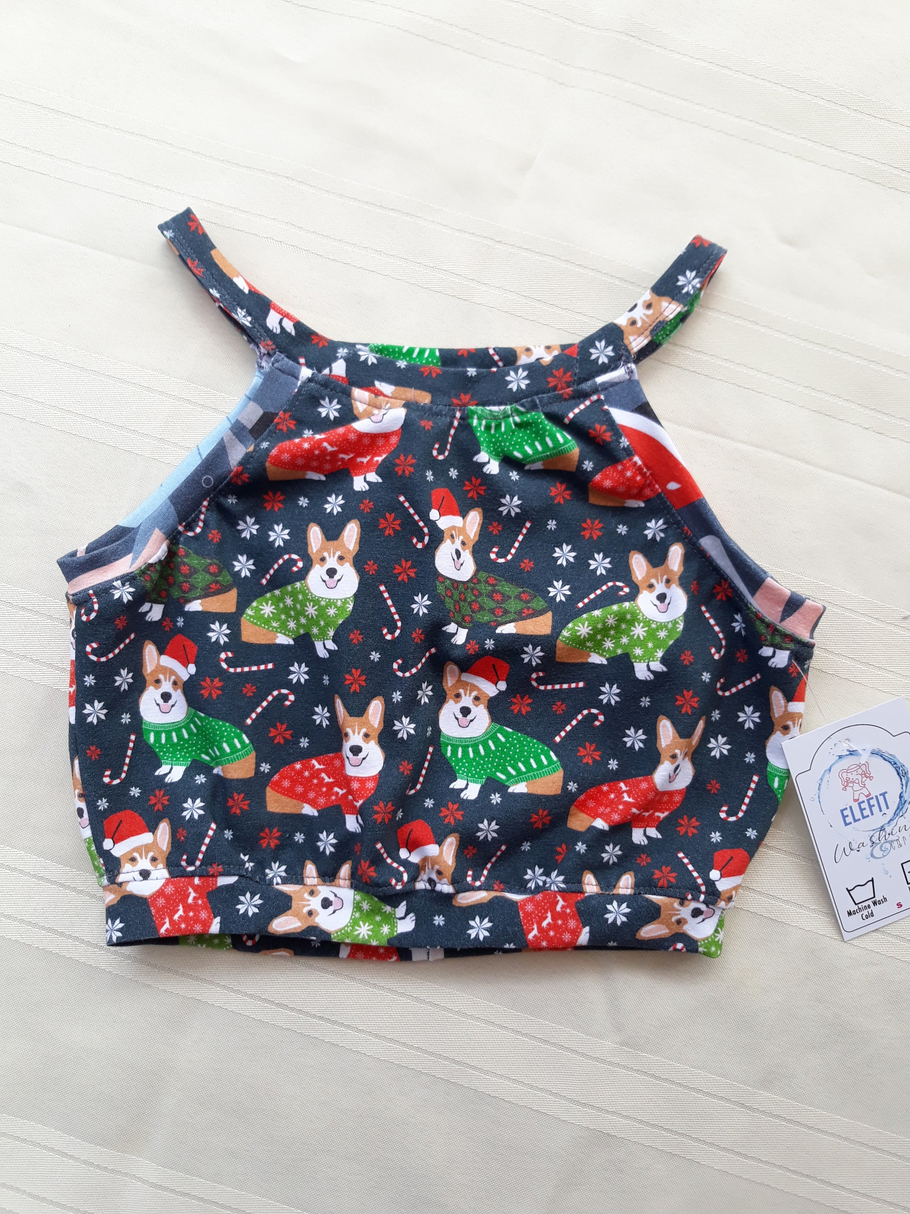 Strappy Tank Christmas Corgi's