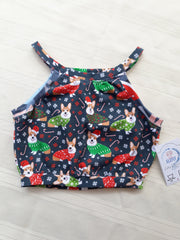 Strappy Tank Christmas Corgi's