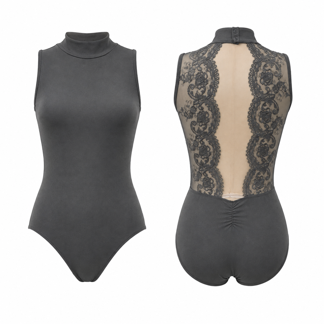 ELEFIT Choose Love Lace Open-Back Dance Leotard