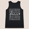 Dance Dance Dance Graphic Tank Top
