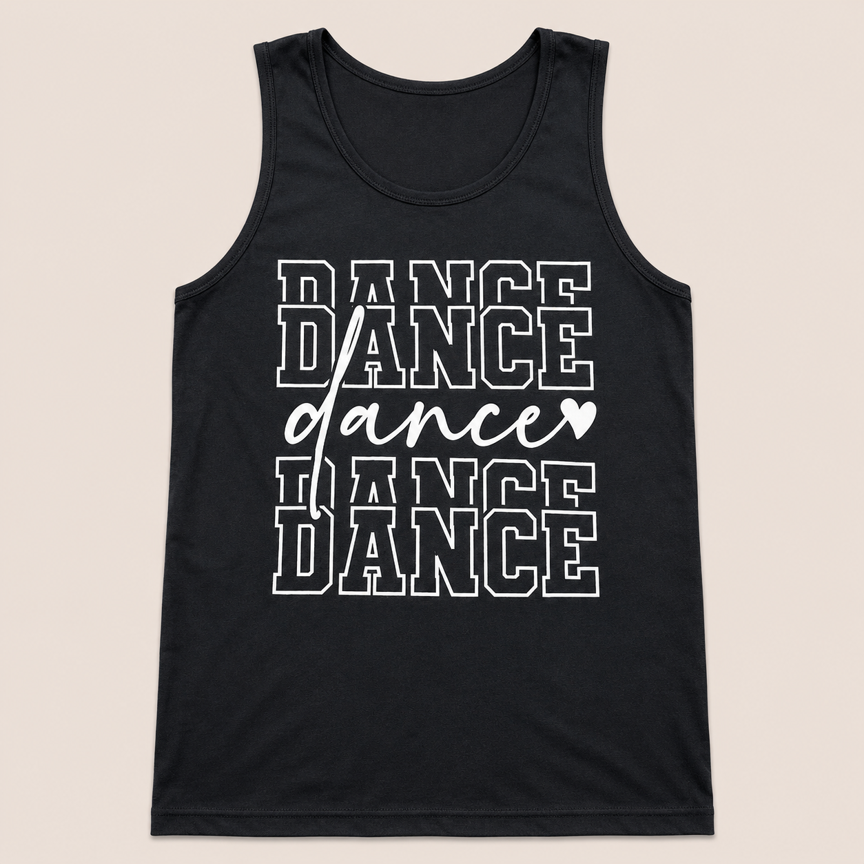 Dance Dance Dance Graphic Tank Top
