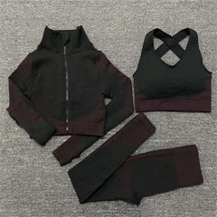 Black & Burgundy Waffle