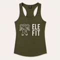 ELEFIT Olive Racerback Logo Tank Top