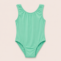 ELEFIT Solid Seafoam Green Sleeveless Dance Leotard