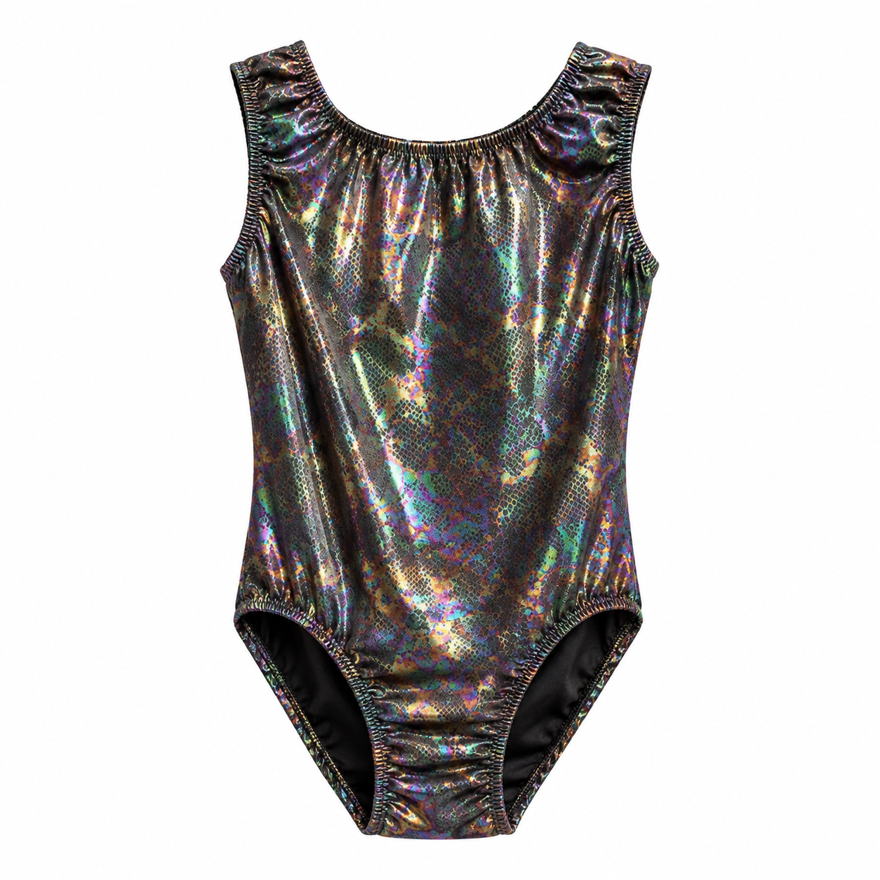 ELEFIT Iridescent Foil Snakeskin Dance Leotard