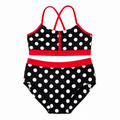 ELEFIT Black, White & Red Polka Dot Two-Piece Dance Set