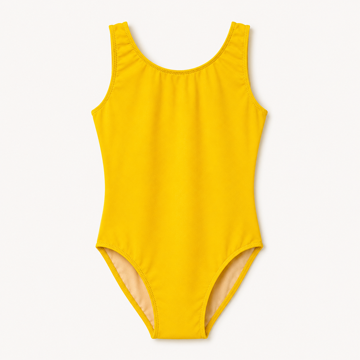 Yellow Solid Leotard