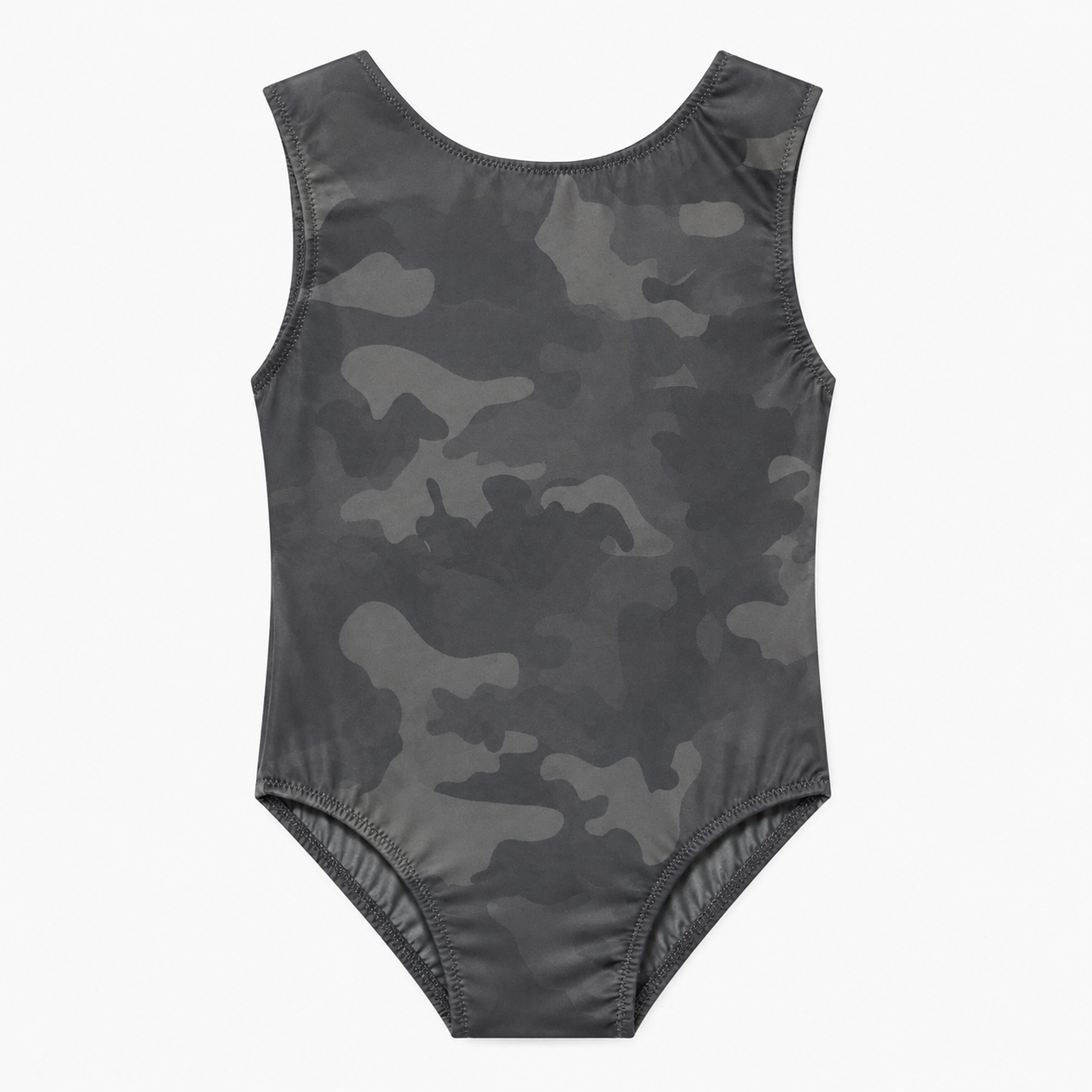ELEFIT Gray Camouflage Sleeveless Dance Leotard