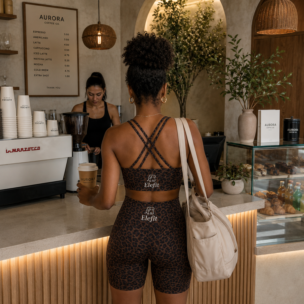 Espresso Cheetah Biker Active Set