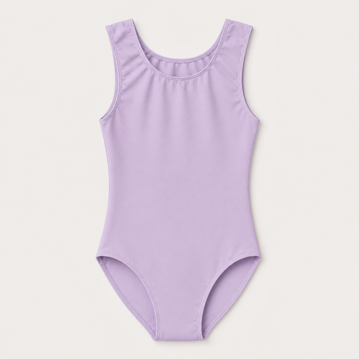 ELEFIT Solid Lavender Sleeveless Dance Leotard