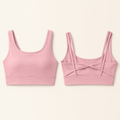 Blush Twistback Sports Bra