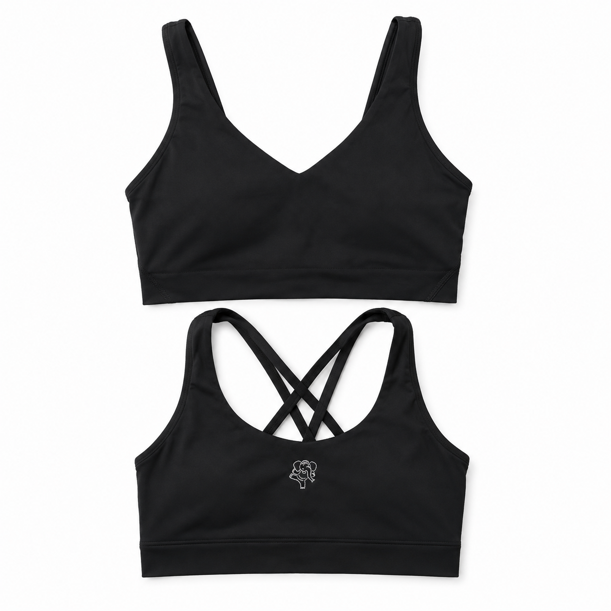 V-Neck Crossback Sports Bra
