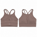 Mocha Strappy Sculpt Sports Bra