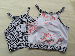 Strappy Tank Zebra w/Elefit Back